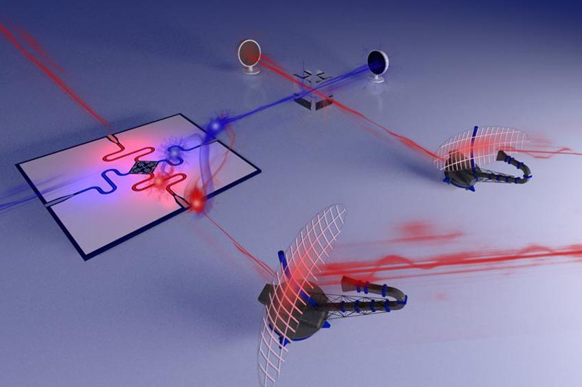 Microwave Quantum Illumination – Integrated Hybrid Quantum Circuits